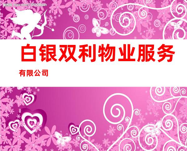 白银双利物业服务有限公司