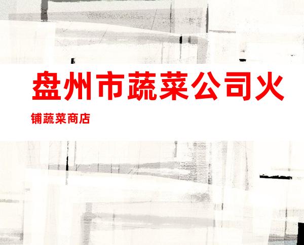 盘州市蔬菜公司火铺蔬菜商店